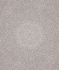 Abstract Hand Drawn Infantile Style Vector Illustration. Simple Art with White Dots on a Brown Background. Modern Minimalist Geometric Layout with Spots on a Dusty Brown ideal for Poster.