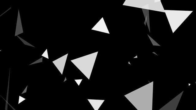 floating triangular pile particles