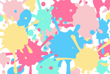 ベクター素材_ペンキ_パステルカラー