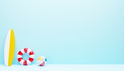 3D素材_夏の海セット