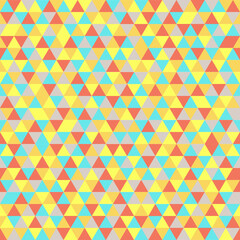 Fototapeta na wymiar Abstract geometry triangle seamless background. Retro triangle pattern. Vector illustration