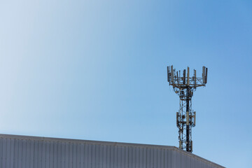 WiFi antennas on a communications tower