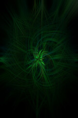 green abstract illustration  background with shapes and lines