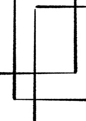 abstract shapes in black color on a white background