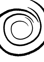 abstract shapes in black color on a white background