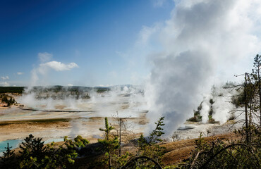 Fototapeta premium views of Yellowstone national park