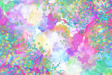 Holographic and colorful smudges. Confetti background