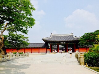 Obraz premium Asian palace , South Korea 