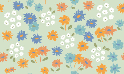Fototapeta na wymiar Floral background for textile, swimsuit, wallpaper, pattern covers, surface, gift wrap.