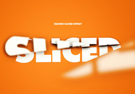 Sliced Text Effect