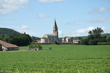 Fototapeta na wymiar Église Saint-Sulpice à Villeneuve-sur-Lot, Lot-et-Garonne, Nouvelle-Aquitaine , France.