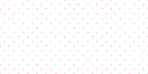 Fototapeta premium Hand drawn holiday background with hearts. Seamless pattern. Valentine's day