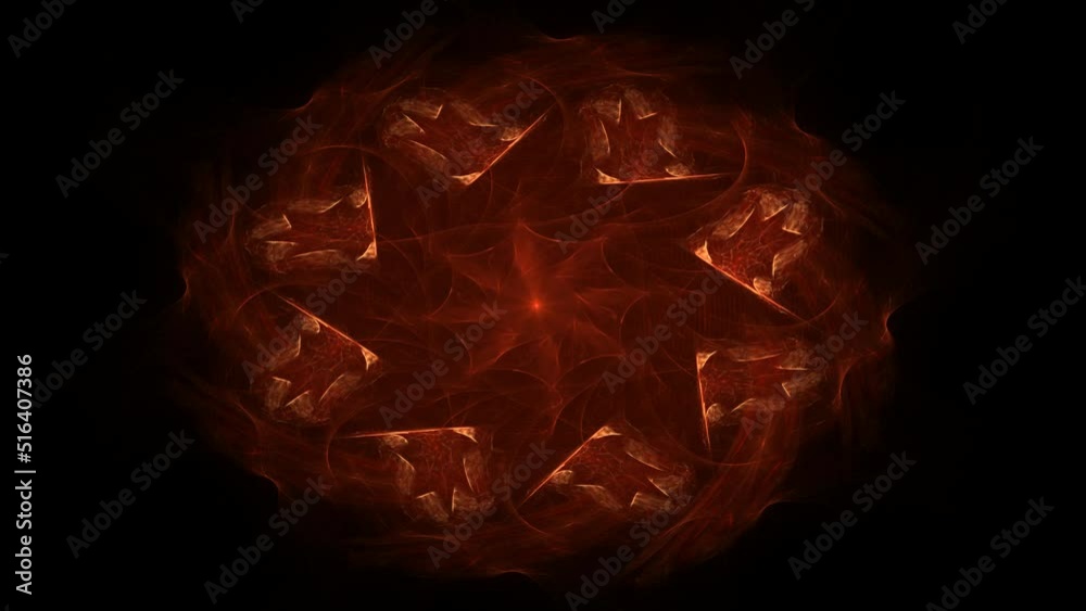 Wall mural abstract background with animated shapes and circles