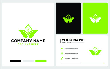 leaf logo design modern