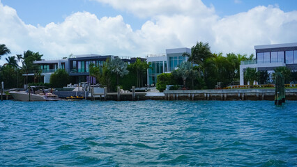 Luxurious mansion in Miami Beach, florida, U.S.A