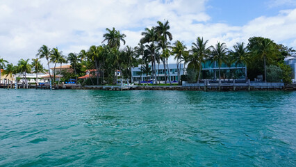 Luxurious mansion in Miami Beach, florida, U.S.A