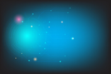 Abstract technology connection background with line and dot connected.
Science template for design. Red and blue star light. Global coporate with energy saving concept.