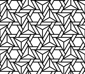 Vector seamless pattern with geometric triangle vertical
