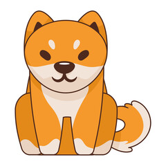 shiba inu seated character