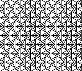 Vector seamless pattern with geometric triangle horizontal