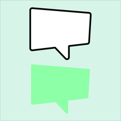 speech bubble talk icon illustration line art vector design