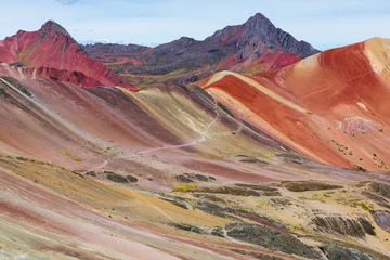 Papier Peint photo autocollant Vinicunca Vinicunca, région de Cusco, Pérou. Montana de Siete Colores, ou Rainbow Mountain. Amérique du Sud.