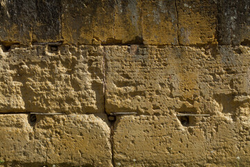 wall surface made of mud, old construction