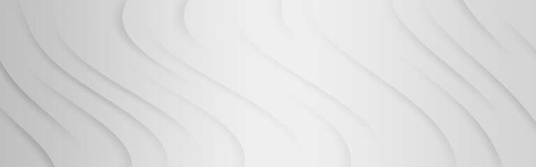 Violet wave elegant banner template, light gradient abstract background.