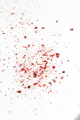 ground pepper on a white background