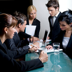 Fototapeta premium Business Teamwork is Having a Meeting