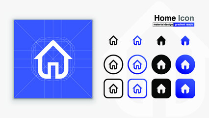 Home material design icon