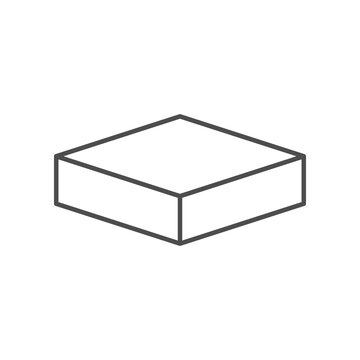 Concrete Slab Line Outline Icon