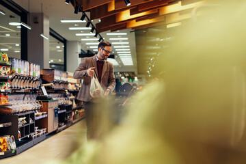 Man buying fruit at the market
