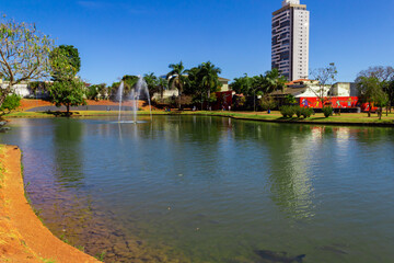 Detalhe de uma vista do Parque Ambiental do Ipiranga na cidade de Anápolis.