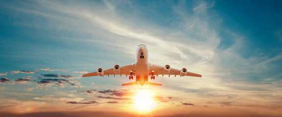 plane floating in the sky Preparing to land on the station. © DigitalPenTH