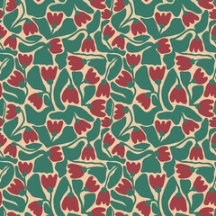 Illustration of modern exotic plants