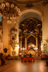 Fototapeta na wymiar Interior of the St. George's Cathedral in Lviv, Ukraine