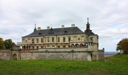 Fototapeta na wymiar Podgoretsky Castle in the Lviv region, Ukraine 