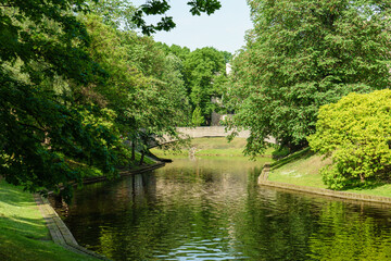 Fototapeta na wymiar Bastejkalns Park in Riga, Latvia