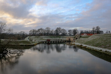 View of the King's Gate at Kastellet, a citadel in the city of Copenhagen, Denmark