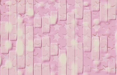 pink wallpaper with stars,place for text,greeting card, gift wrap,abstract wallpaper with geometric...