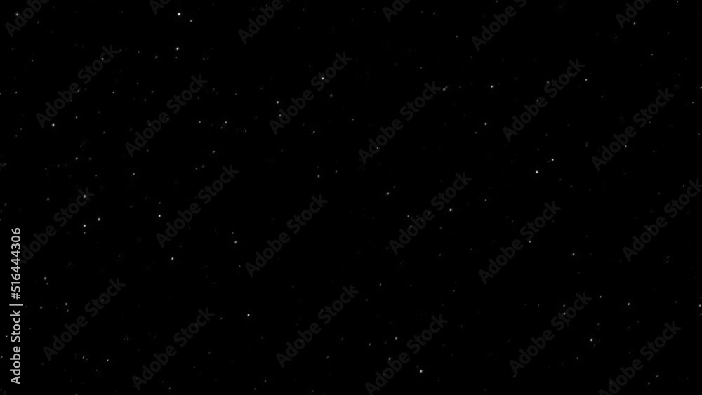 Wall mural animation of shiny sparkles appearing on a dark background
