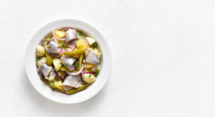 Herring and potato salad
