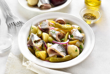 Herring and potato salad