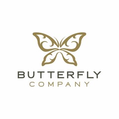 Beauty Luxury Elegant Butterfly Logo design