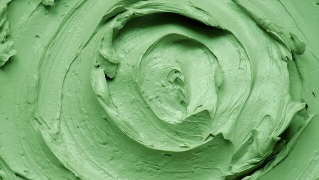 Cosmetic texture clay mask for face and body. Selective focus.