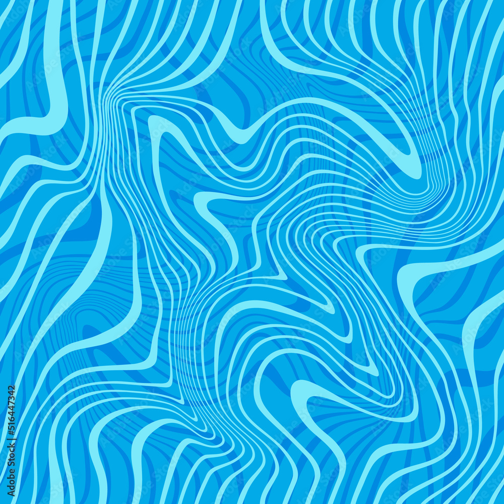 Poster water surface seamless pattern. vector sea ripple. abstract distort background with waves. blue swim