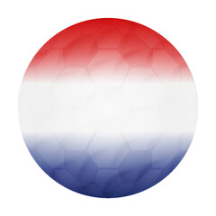 Football Soccer Ball with Netherlands Flag Qatar 2022 World Cup 