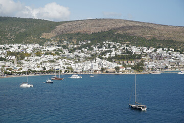 View of Bodrum Town in Turkey