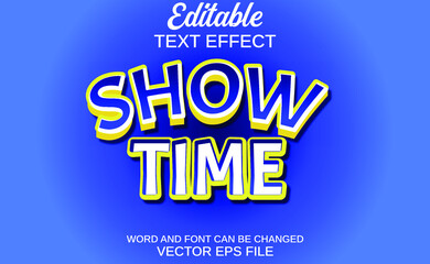 text effect show time
